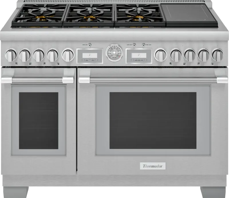 THERMADOR 48&quot; Professional Natural - Gas  Commercial-depth Range - All Telescopic Oven Racks- Thermador Connected Experience  (Four with ExtraLow®)