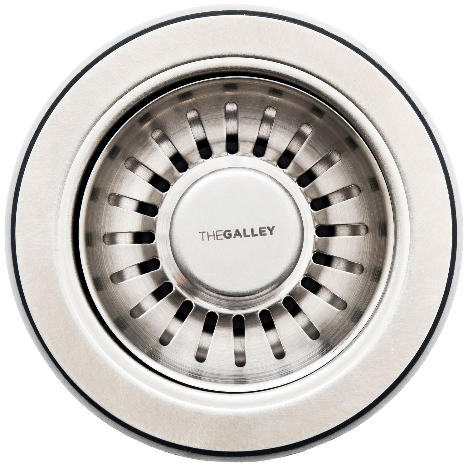 The Galley - 3-in-1 Garbage Disposal Flange with Strainer Basket 3-1/2&quot; in Angel Finish Stainless Steel