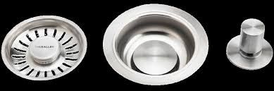 The Galley - Automatic Strainer Basket 3-1/2&quot; with Remote Pop-up and 27-1/2&quot; Cable in Polished Stainless Steel