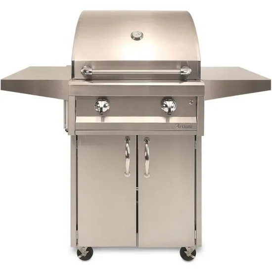 26&quot; 2 Burner - No Rotisserie / No Light + Cart, NG