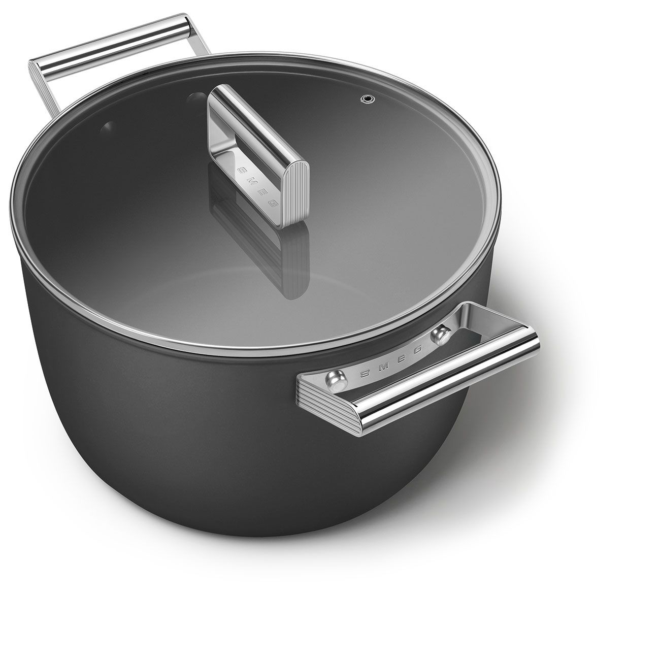 26cm Black Casserole Dish w/Lid