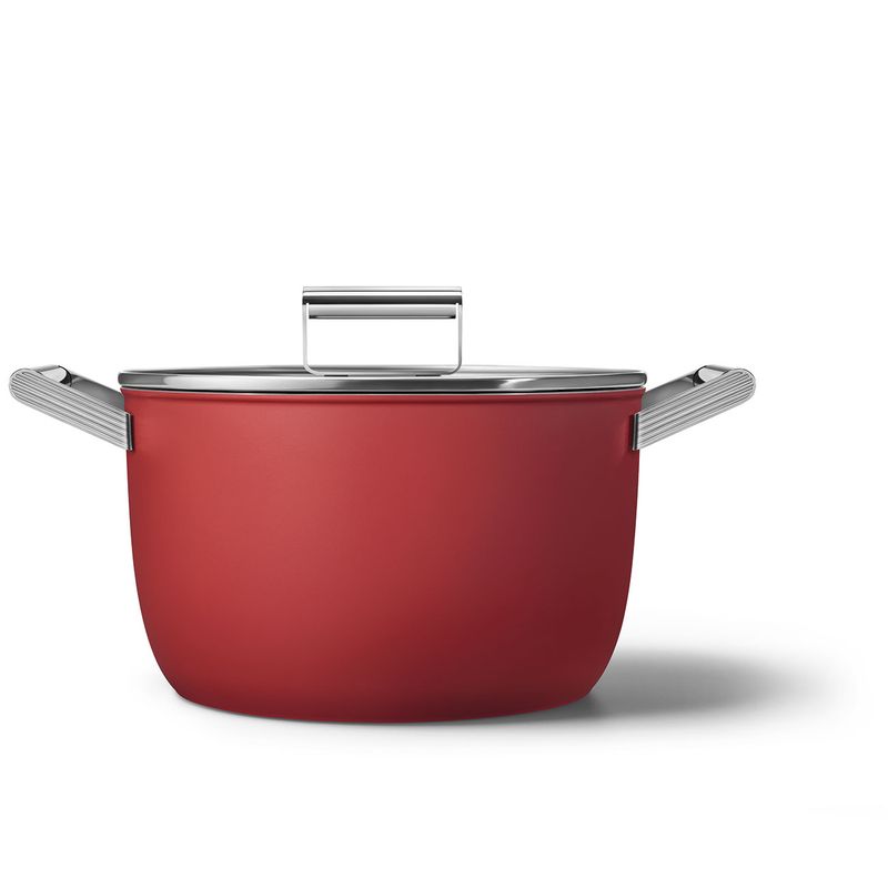 26cm Red Casserole Dish w/Lid