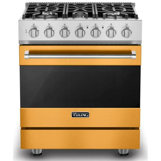 30&quot;W./24&quot;D. Dual Fuel Sealed Burner Range-5 Burners-Daffodil