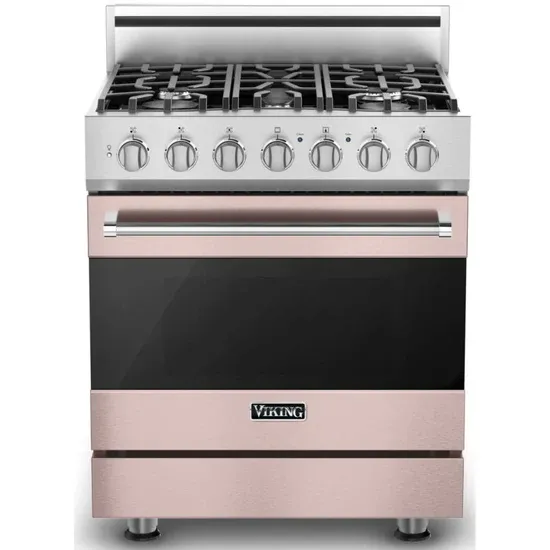 30&quot;W./24&quot;D. Dual Fuel Sealed Burner Range-5 Burners-Blush-LP