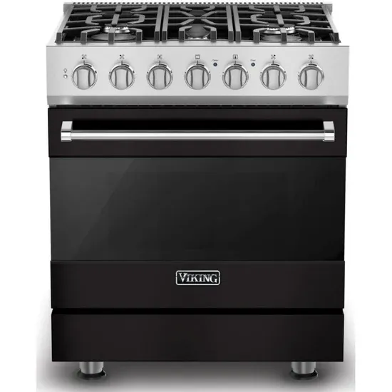 30&quot;W./24&quot;D. Dual Fuel Sealed Burner Range-5 Burners-Onyx