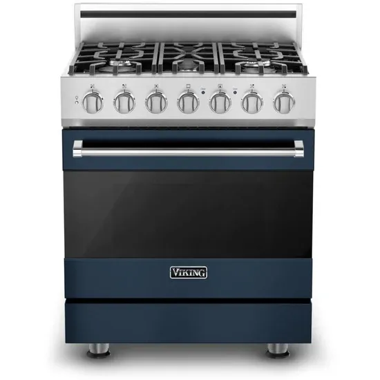 30&quot;W./24&quot;D. Dual Fuel Sealed Burner Range-5 Burners-Slate Blue