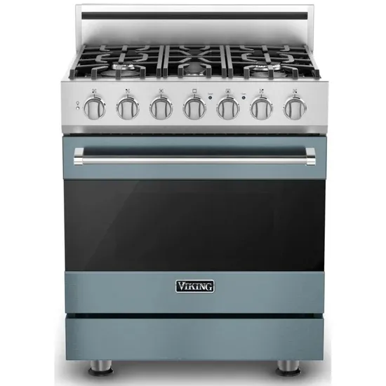 30&quot;W./24&quot;D. Dual Fuel Sealed Burner Range-5 Burners-November Sky