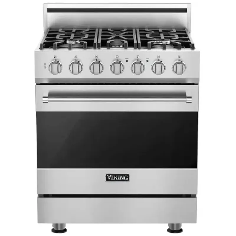 30&quot;W./24&quot;D. Dual Fuel Sealed Burner Range-5 Burners-Stainless