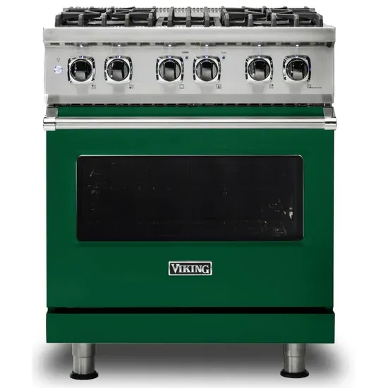 30&quot;W./24&quot;D. Dual Fuel Self-Clean Sealed Burner Range-4 Burners-Ivy
