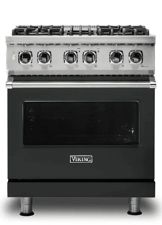 30&quot;W./24&quot;D. Dual Fuel Self-Clean Sealed Burner Range-4 Burners-Antique Bronze