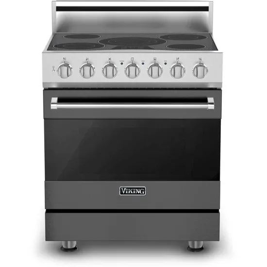 30&quot;W./24&quot;D. Electric Self-Clean Range-5 Burners-Damascus Gray