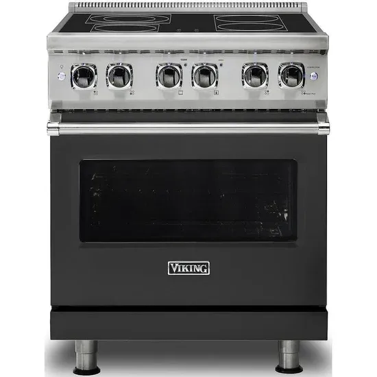 30&quot;W./24&quot;D. Electric Self-Clean Range-4 Burners-Cast Black