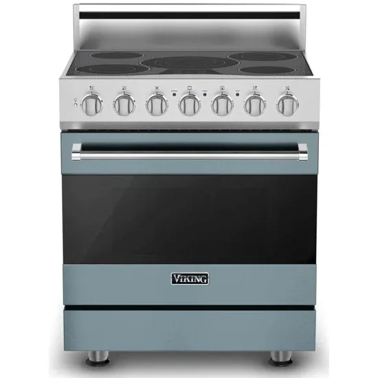 30&quot;W./24&quot;D. Electric Self-Clean Range-5 Burners-November Sky