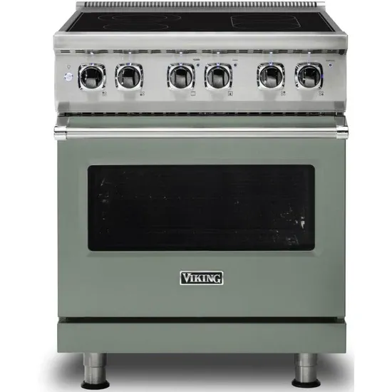 30&quot;W./24&quot;D. Electric Self-Clean Range-4 Burners-Eucalyptus