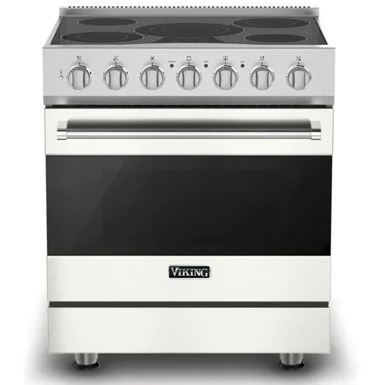 30&quot;W./24&quot;D. Electric Self-Clean Range-5 Burners-Pure White