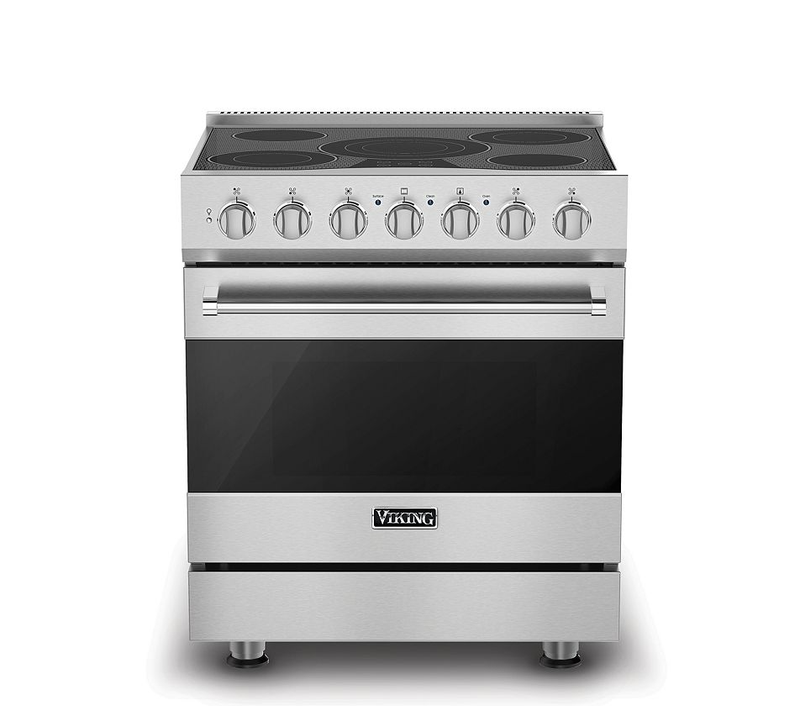 30&quot;W./24&quot;D. Electric Self-Clean Range-5 Burners-Stainless