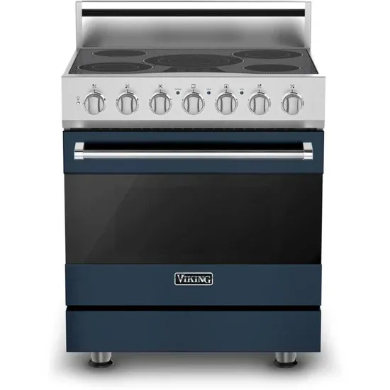 30&quot;W./24&quot;D. Electric Self-Clean Range-5 Burners-Slate Blue