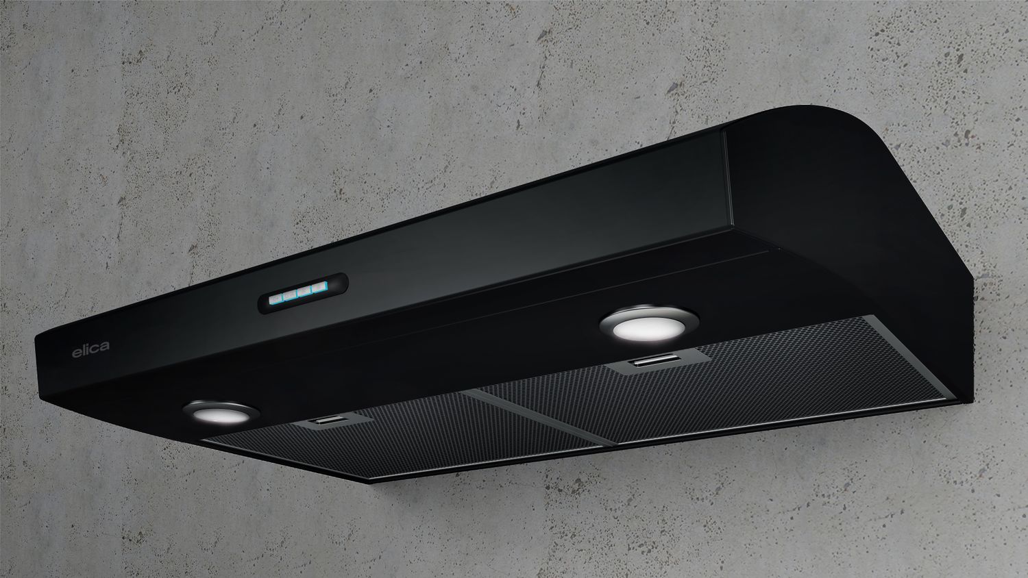 ALLASIO BLACK Undercabinet Range Hood 30&quot; wide - 300CFM