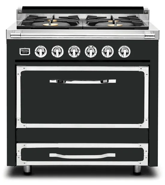 VIKING TUSCANY 36&quot; DF RANGE 4 BURNER - Antique Bronze