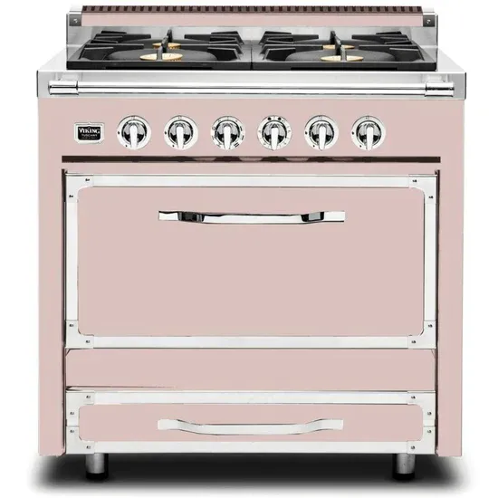VIKING TUSCANY 36&quot; DF RANGE 4 BURNER - Blush