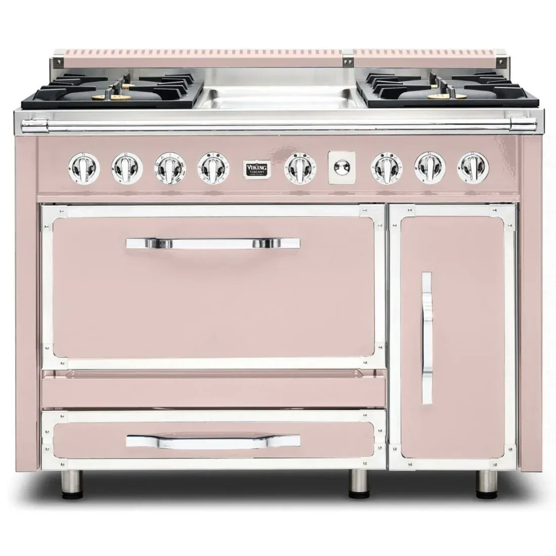 VIKING TUSCANY 48&quot; DF RANGE 4 BURNER/GRIDDLE - Blush