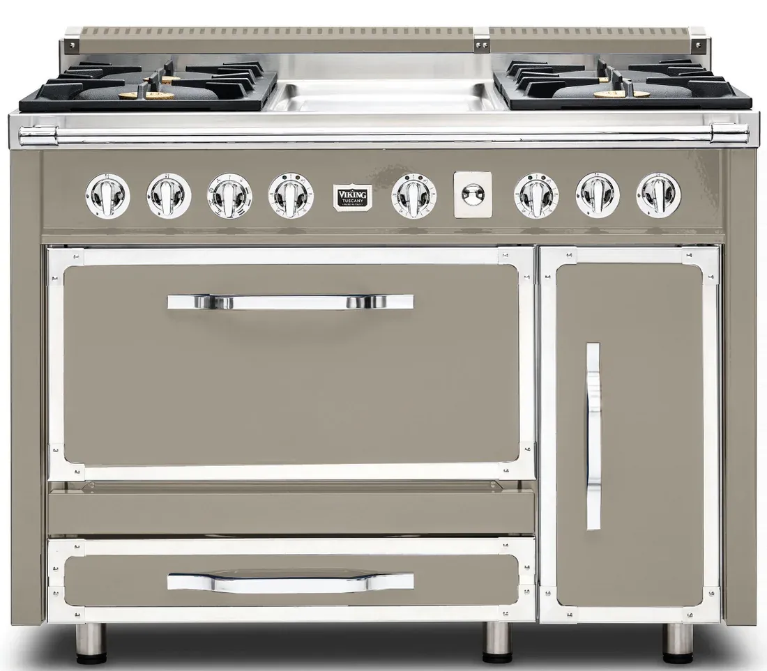 VIKING TUSCANY 48&quot; DF RANGE 4 BURNER/GRIDDLE - Nantucket