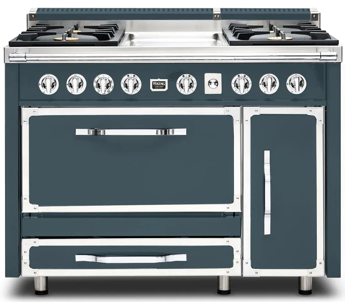VIKING TUSCANY 48&quot; DF RANGE 4 BURNER/GRIDDLE - Squall