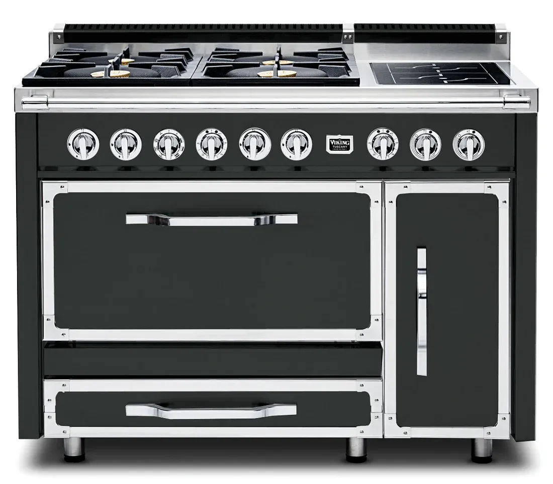 VIKING TUSCANY 48&quot; DF RANGE 4 BURNER/INDUCTION - Antique Bronze