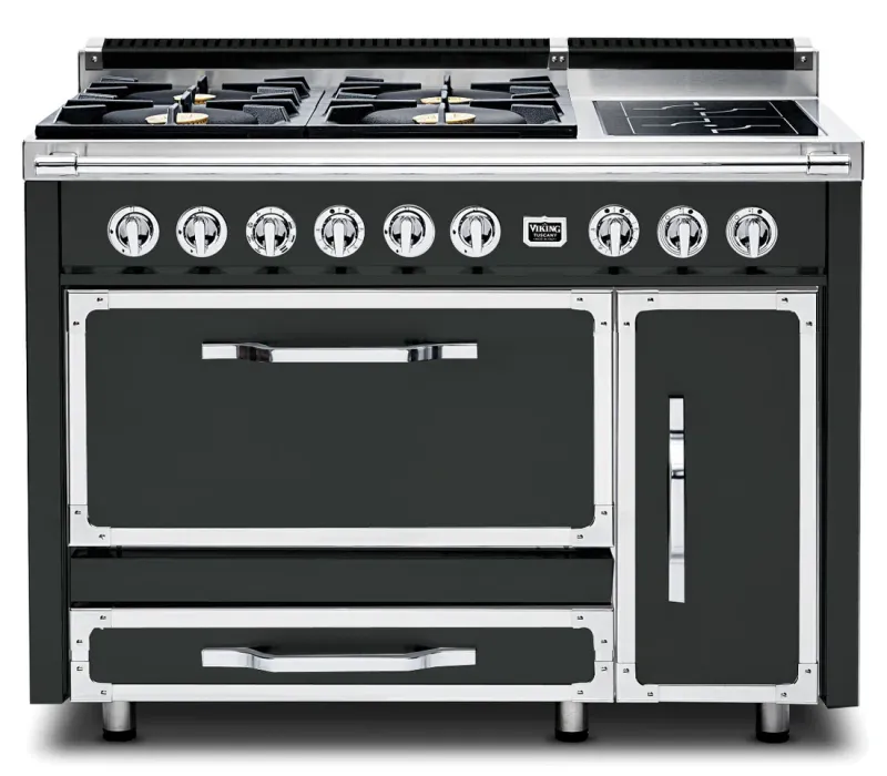 VIKING TUSCANY 48&quot; DF RANGE 4 BURNER/INDUCTION - Antique Bronze