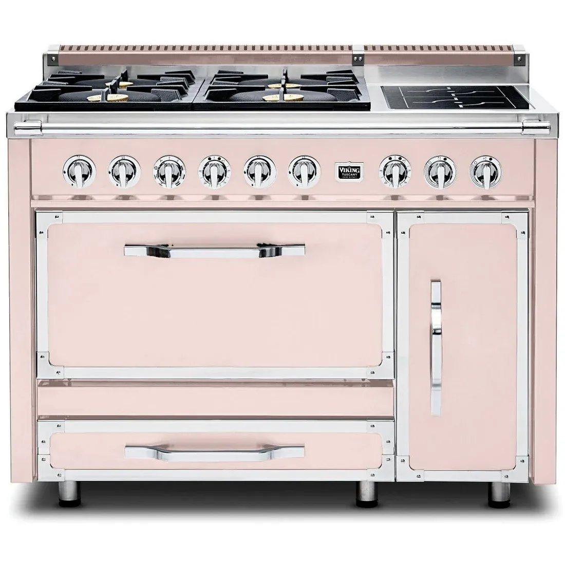 VIKING TUSCANY 48&quot; DF RANGE 4 BURNER/INDUCTION - Blush