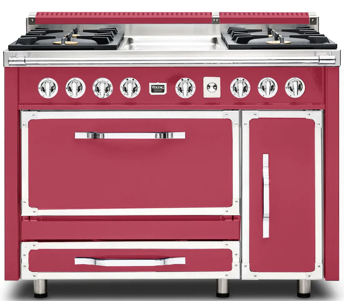 VIKING TUSCANY 48&quot; DF RANGE 4 BURNER/GRIDDLE - Valentine