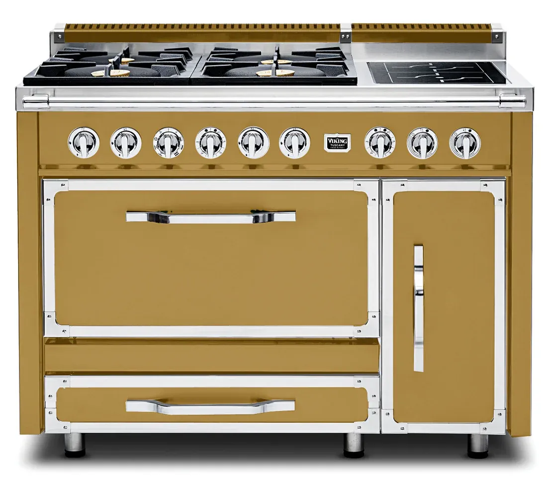 VIKING TUSCANY 48&quot; DF RANGE 4 BURNER/INDUCTION - Golden Hour