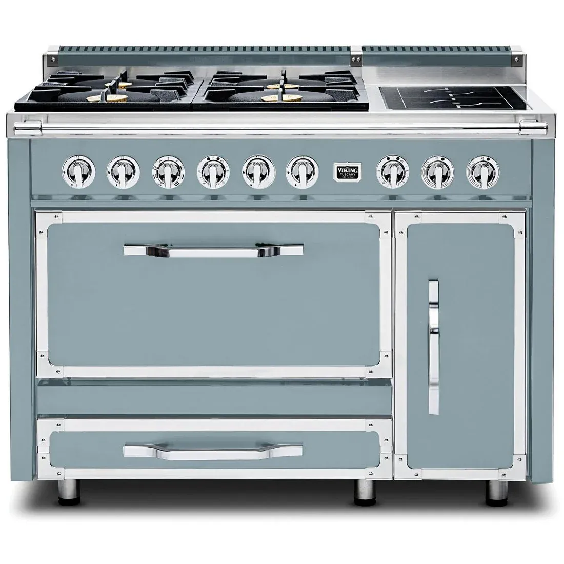 VIKING TUSCANY 48&quot; DF RANGE 4 BURNER/INDUCTION - November Sky