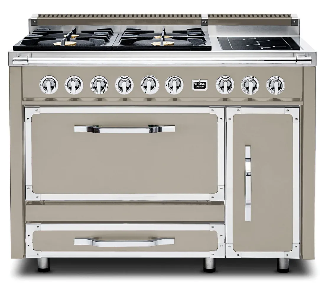 VIKING TUSCANY 48&quot; DF RANGE 4 BURNER/INDUCTION - Nantucket