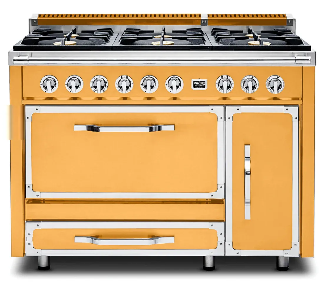 VIKING TUSCANY 48&quot; DF RANGE 6 BURNER - Daffodil