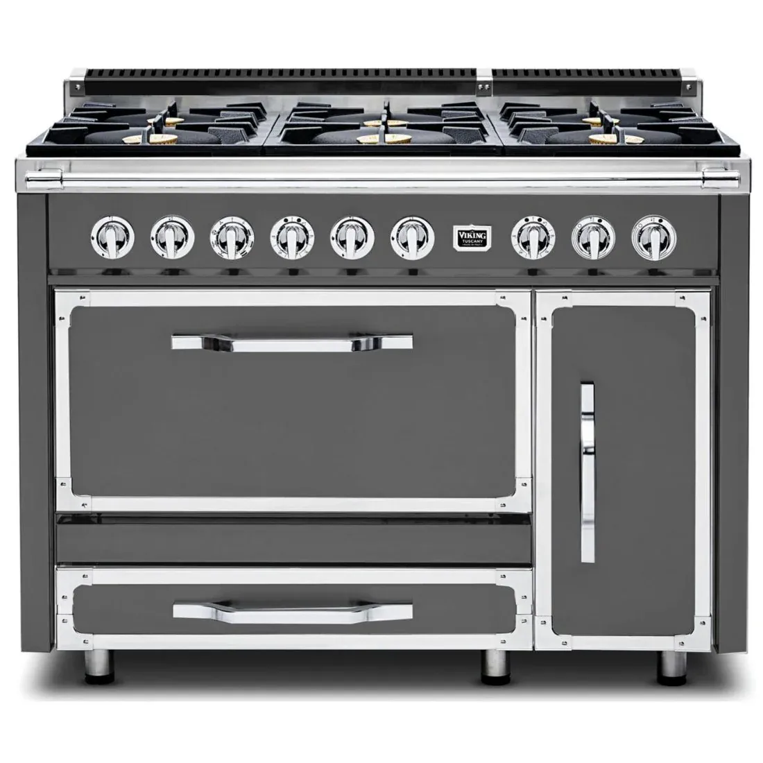 VIKING TUSCANY 48&quot; DF RANGE 6 BURNER - Damascus Gray