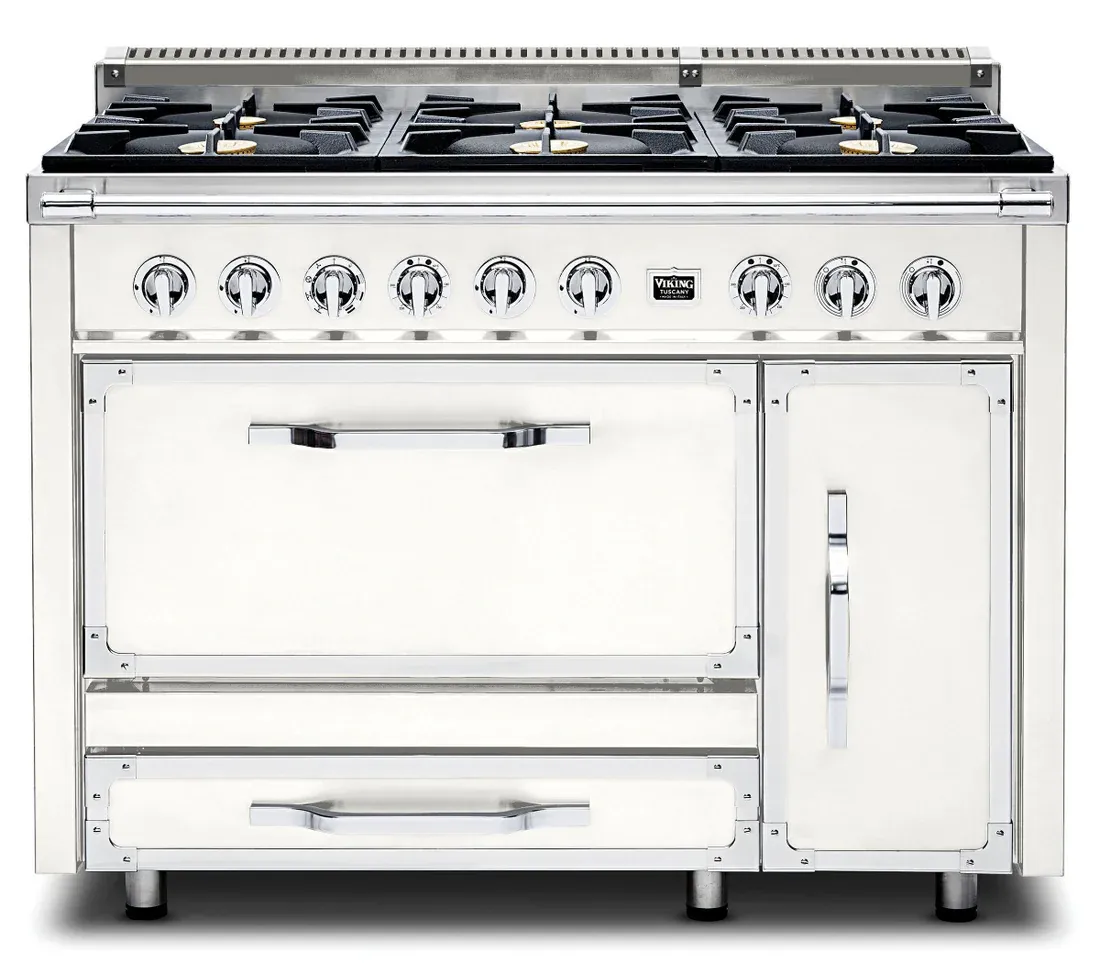 VIKING TUSCANY 48&quot; DF RANGE 6 BURNER - Pure White