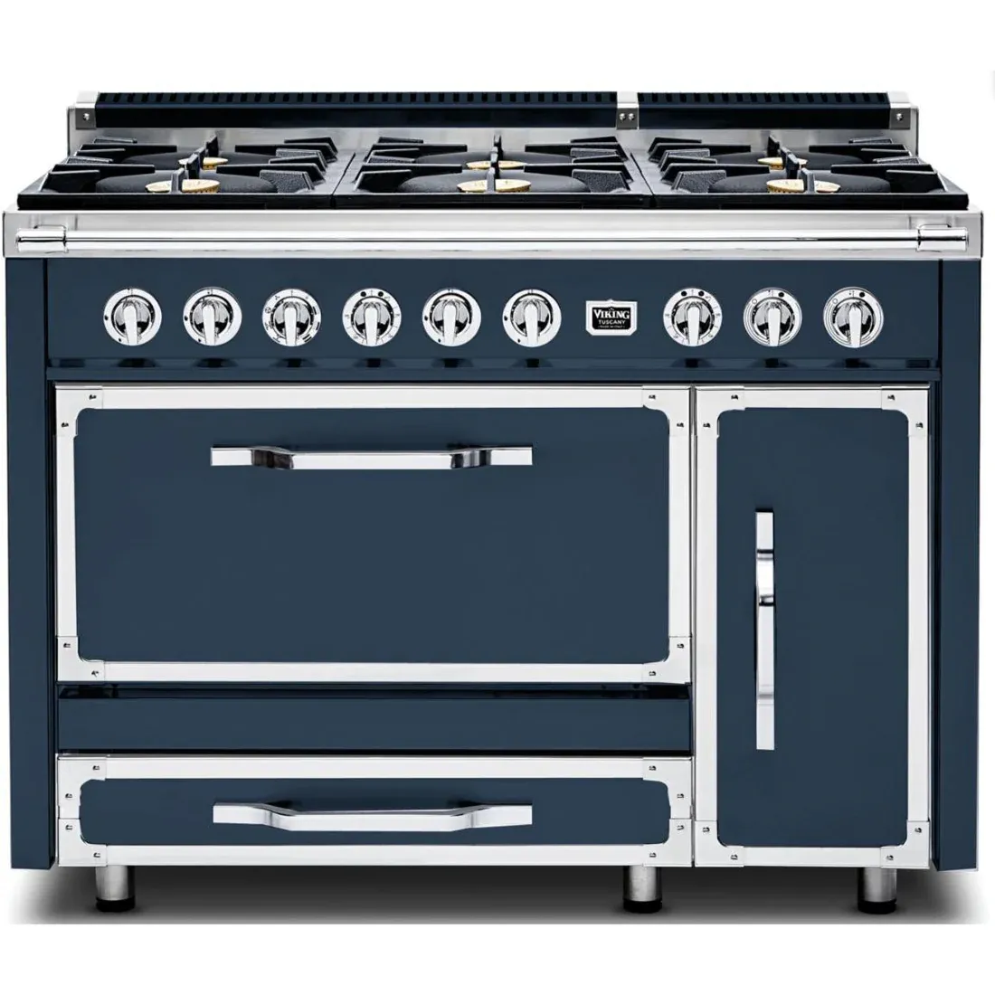 VIKING TUSCANY 48&quot; DF RANGE 6 BURNER - Slate Blue