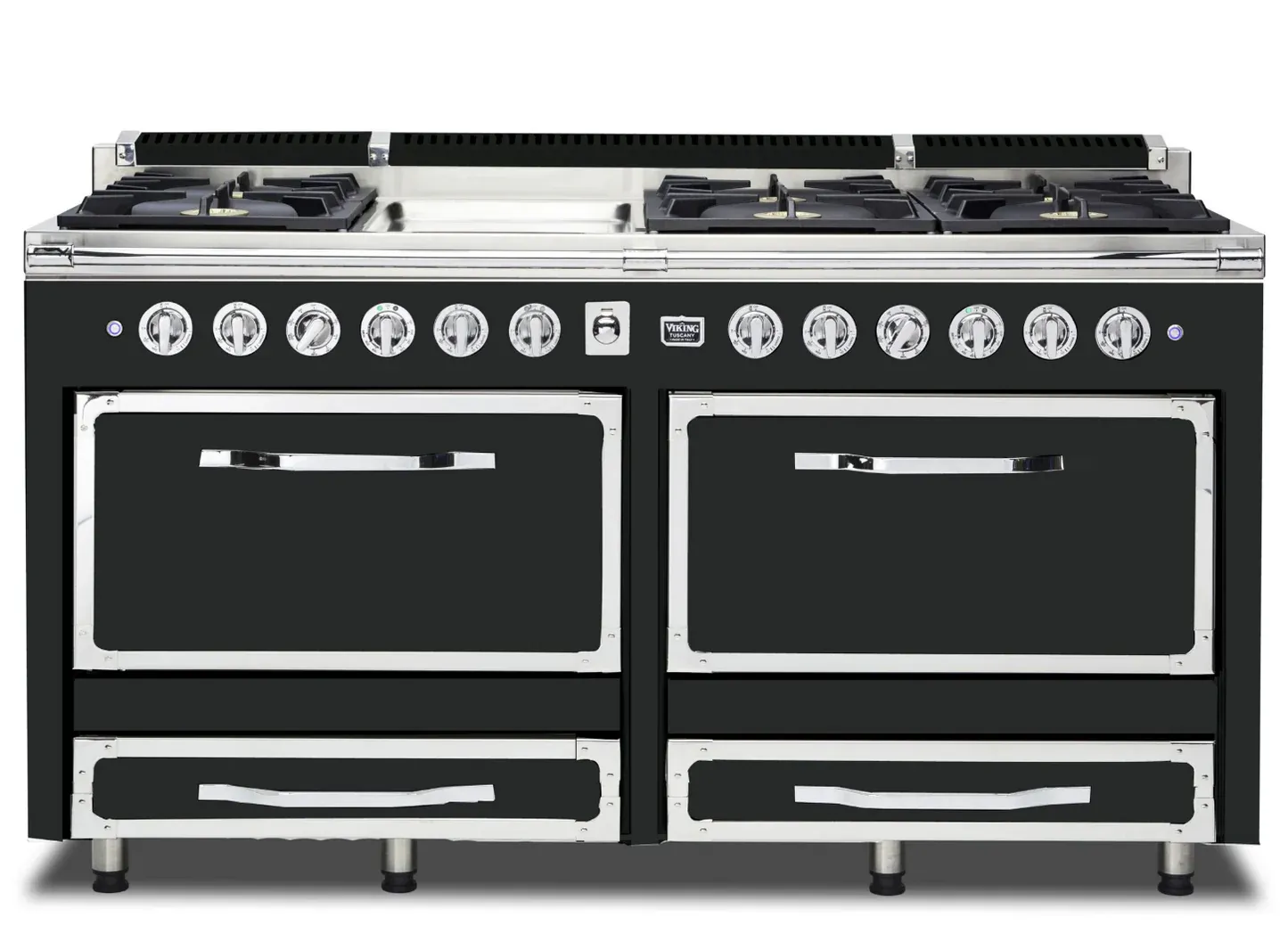 VIKING TUSCANY 66&quot; DF RANGE 6 BURNER/GRIDDLE - Antique Bronze