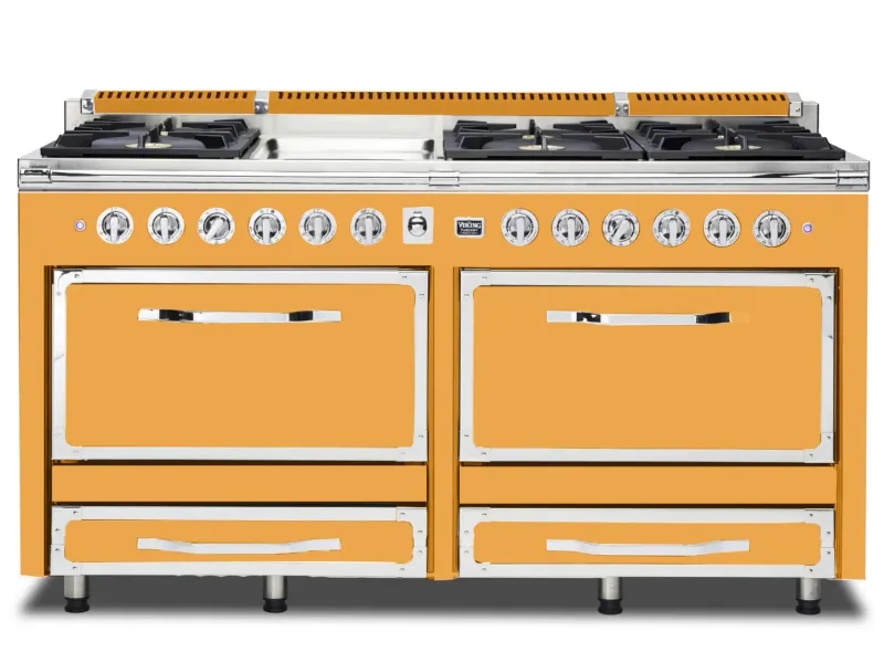 VIKING TUSCANY 66&quot; DF RANGE 6 BURNER/GRIDDLE - Daffodil