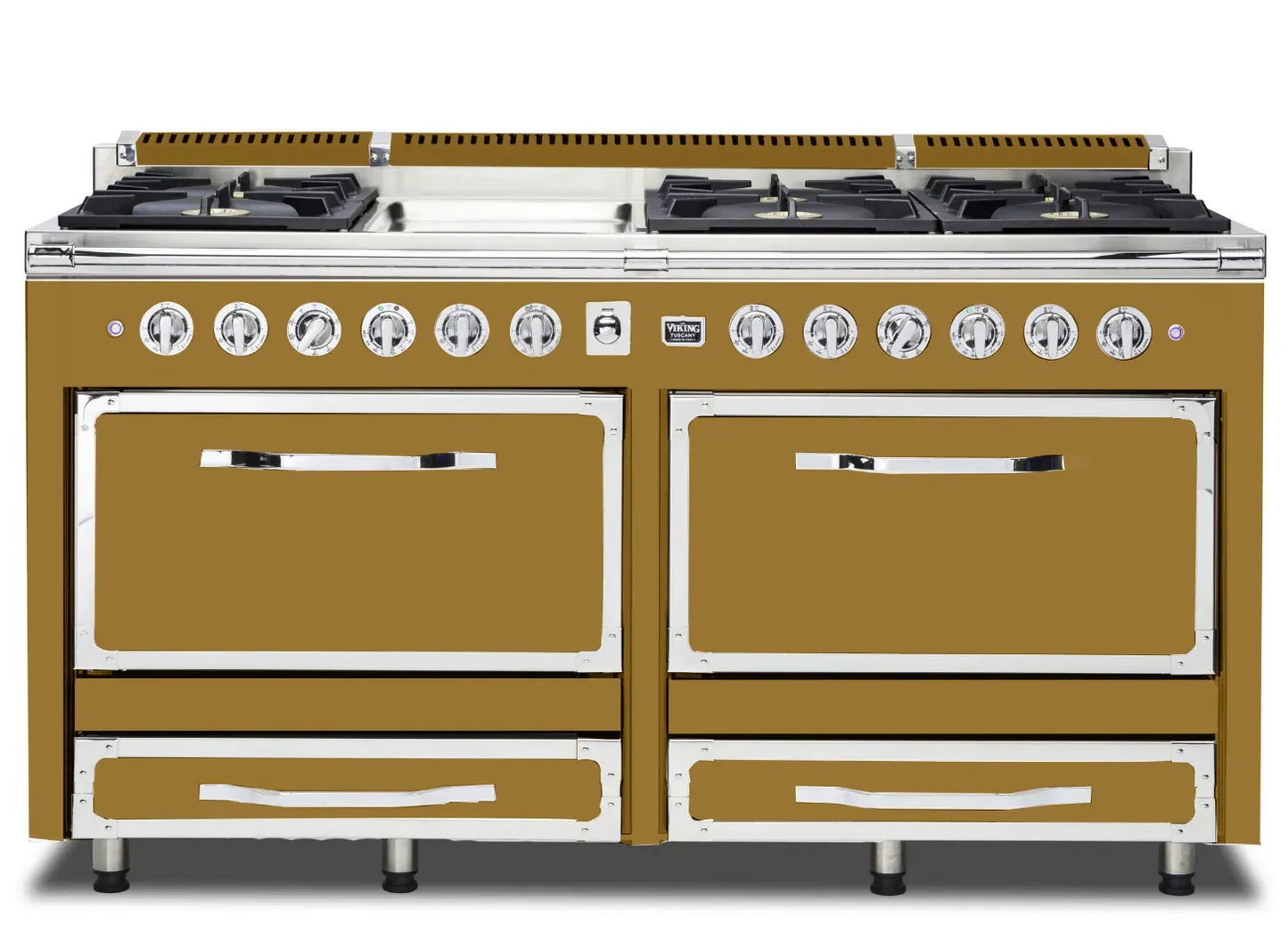 VIKING TUSCANY 66&quot; DF RANGE 6 BURNER/GRIDDLE - Golden Hour
