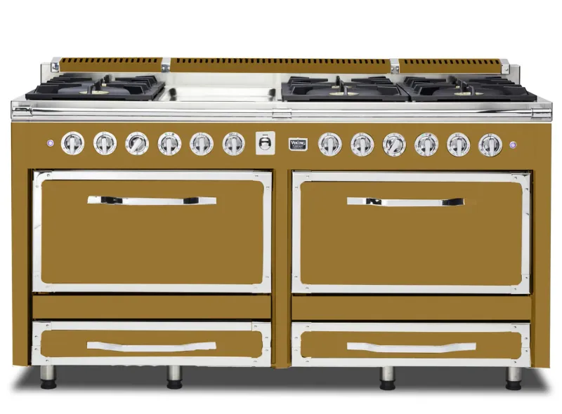 VIKING TUSCANY 66&quot; DF RANGE 6 BURNER/GRIDDLE - Golden Hour
