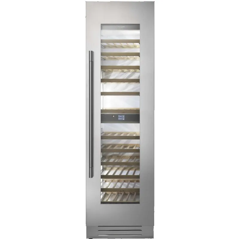 24&quot; RH - Stainless cladded bottom compressor Column Wine Unit -2 temp zone Wine Luminous interior, no ice maker - includes Professional Badge and Handle