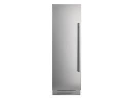 24&quot; LH - Stainless Cladded Bottom Compressor Column - Fridgerigerator, Luminous interior includes Professional Badge and Handle