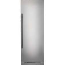 30&quot; RH - Stainless Cladded Bottom Compressor Column - Fridgerigerator, Luminous interior includes Professional Badge and Handle