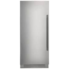 36" LH - Stainless Cladded Bottom Compressor Column - Freezer, Luminous interior with internal ice maker includes Professional Badge and Handle