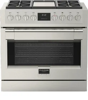 600 Series Freestanding Professional 4 burner and griddle gas range with electronic oven control