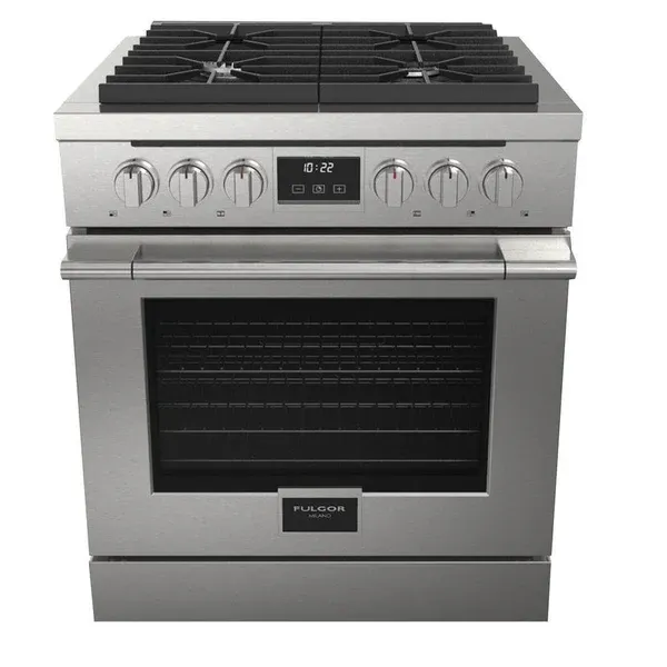 30&quot;Prof. Dual Fuel Range, 4 Aluminum burners, SS