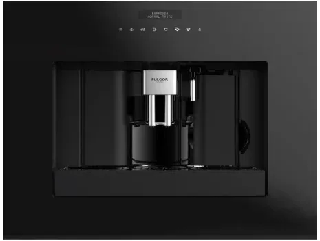 24&quot; BUILT-IN Fully Automatic COFFEE MACHINE, BLACK GLASS