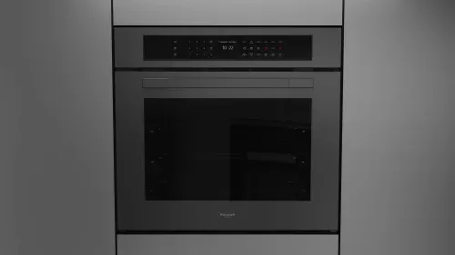 30&#39;&#39; single builtin self-clean elect- oven w/ dual conv/ multi pass broiler air fry / soft closing door 2 std racks 1 x telescopic rack Black matte